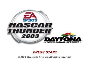 NASCAR Thunder 2003 (US) screen shot title